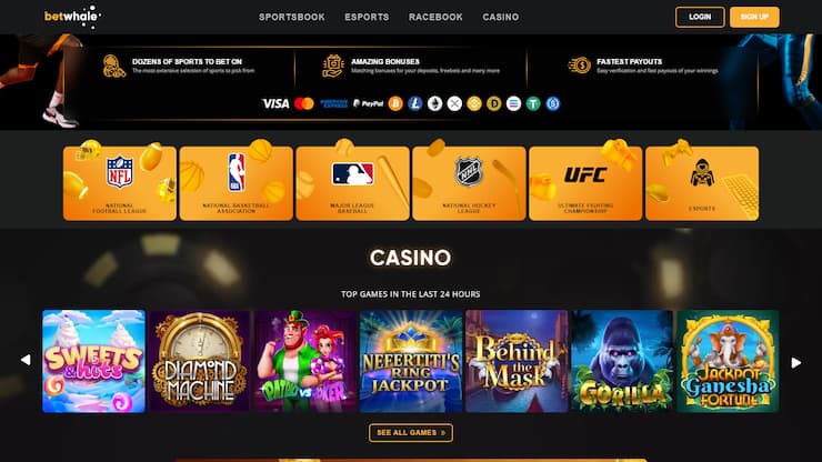 Deposit Bonuses at Betwhale Sportsbook