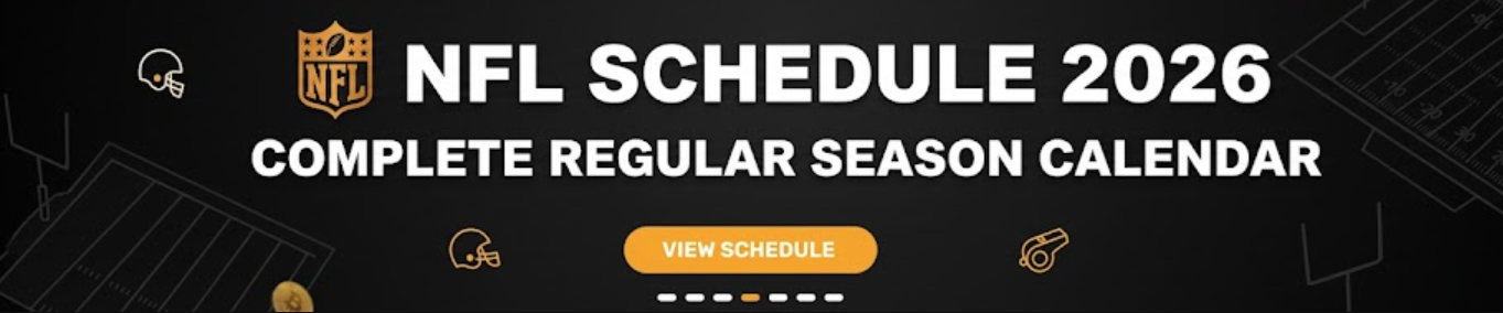 NFL schedule 2026 complete regular season calendar
